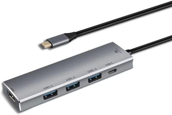 L'AVVENTO (US015) Type-C Hub 5in 1-3 USB 3.0, HDMI 4K 87W PD Power Output