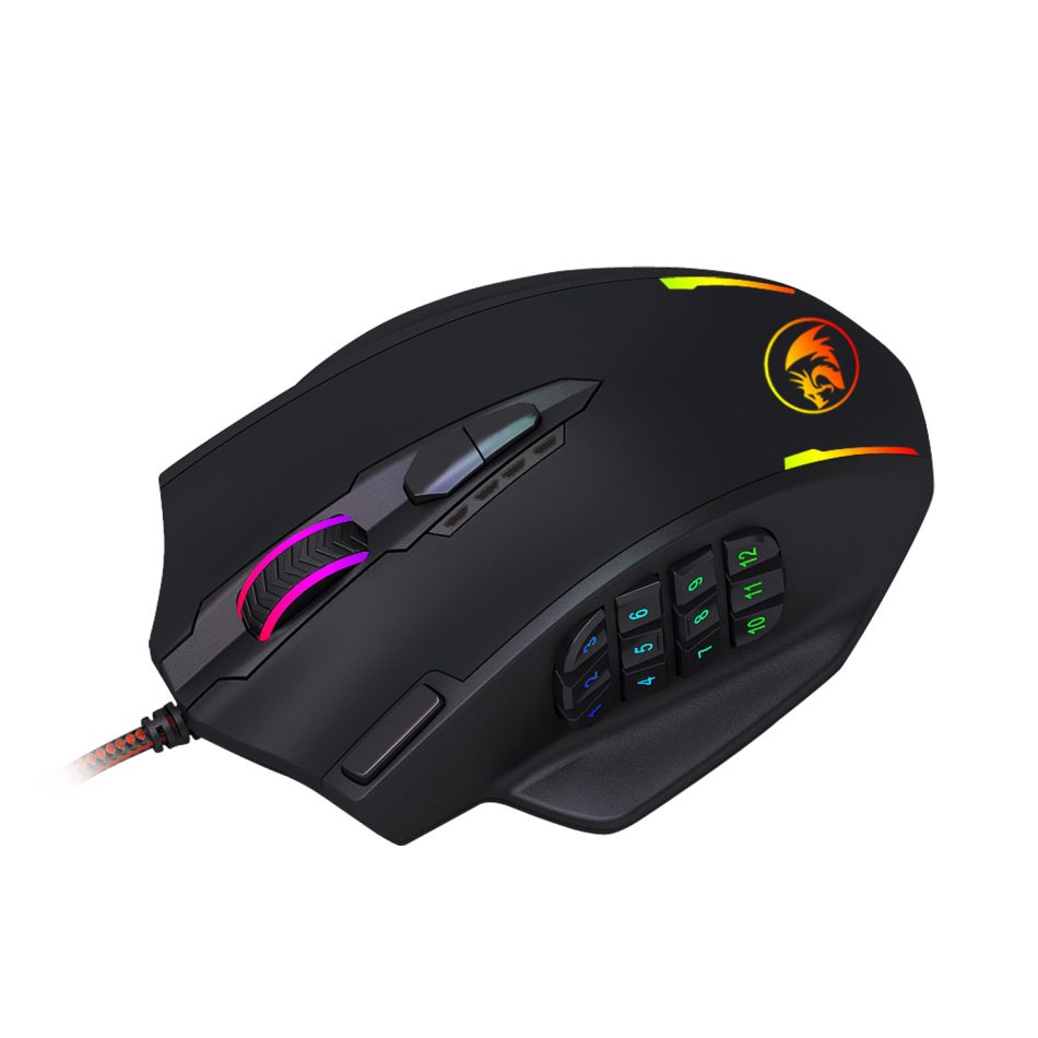 Redragon M908 Impact RGB with Side Buttons Optical Wired Gaming Mouse
