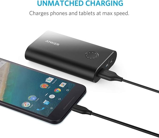 Anker Cable PowerLine Micro-USB to USB-A - 6ft - Black