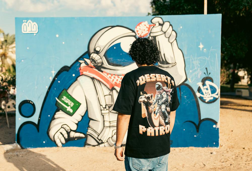 Spinz Black T-Shirt Desert Patrol S