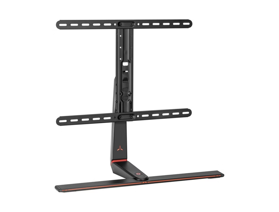 GAMEON RGB Lighting Gaming Table Top, Stand And Mount For Gaming And Office Use, 37" - 65", Each Arm Up To 40 KG, Black