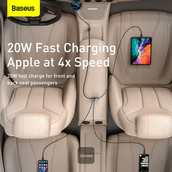 Baseus Share Together PPS multi-port car charger GRY
