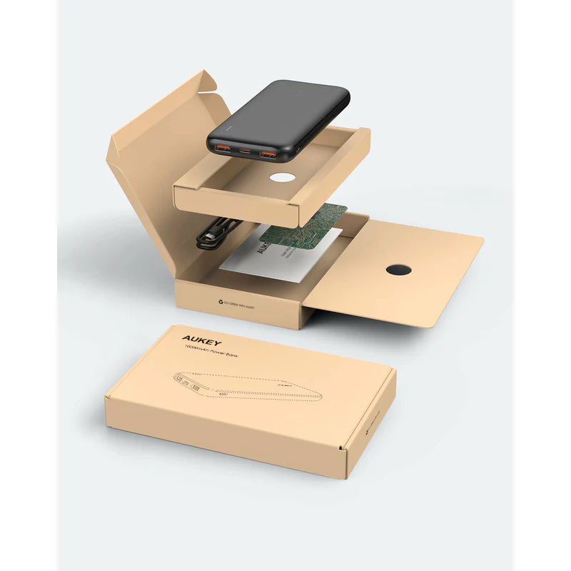AUKEY Power Bank 20W PD 10,000 mAh & USB-C Black