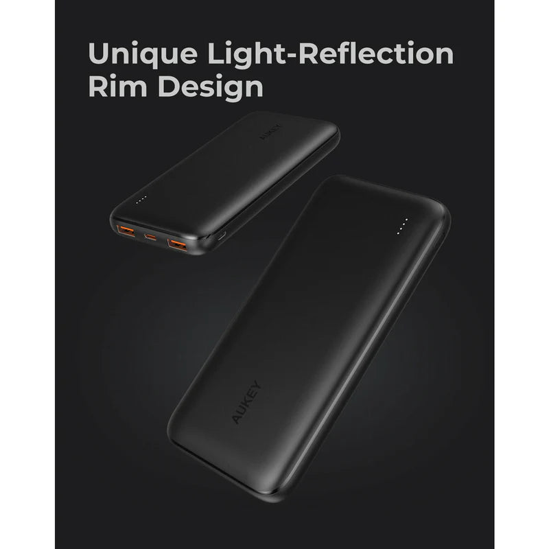AUKEY Power Bank 20W PD 10,000 mAh & USB-C Black