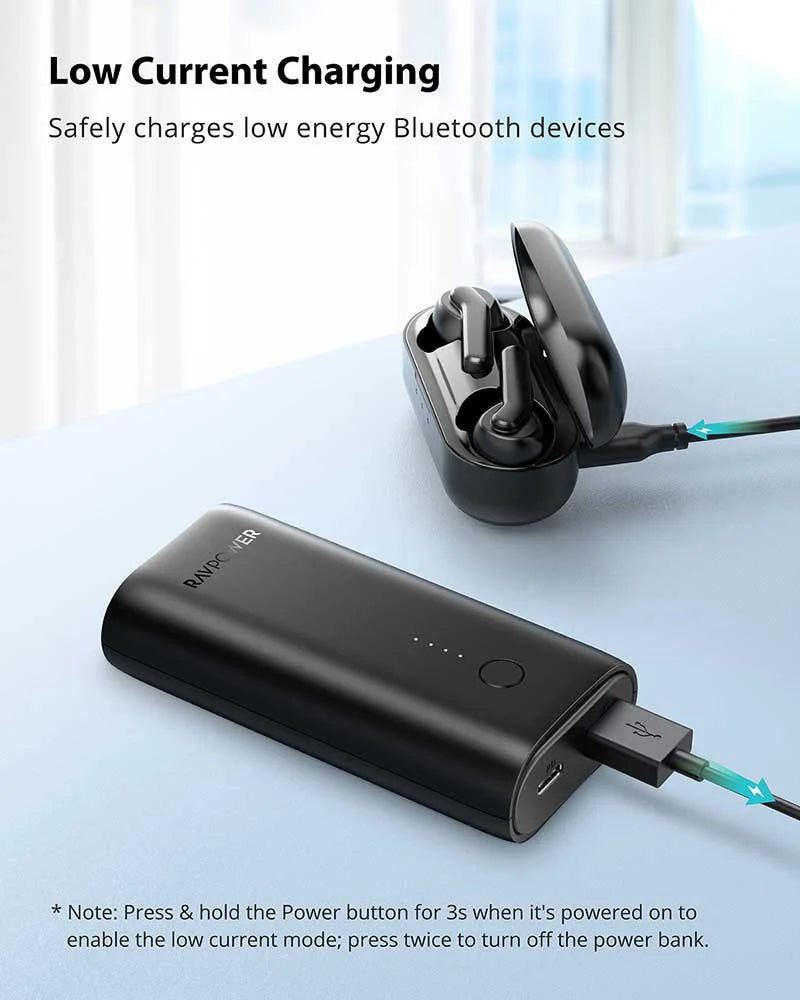 RAVPower RP-PB205 10000mAh PD 20W+QC 18W Power Bank Black