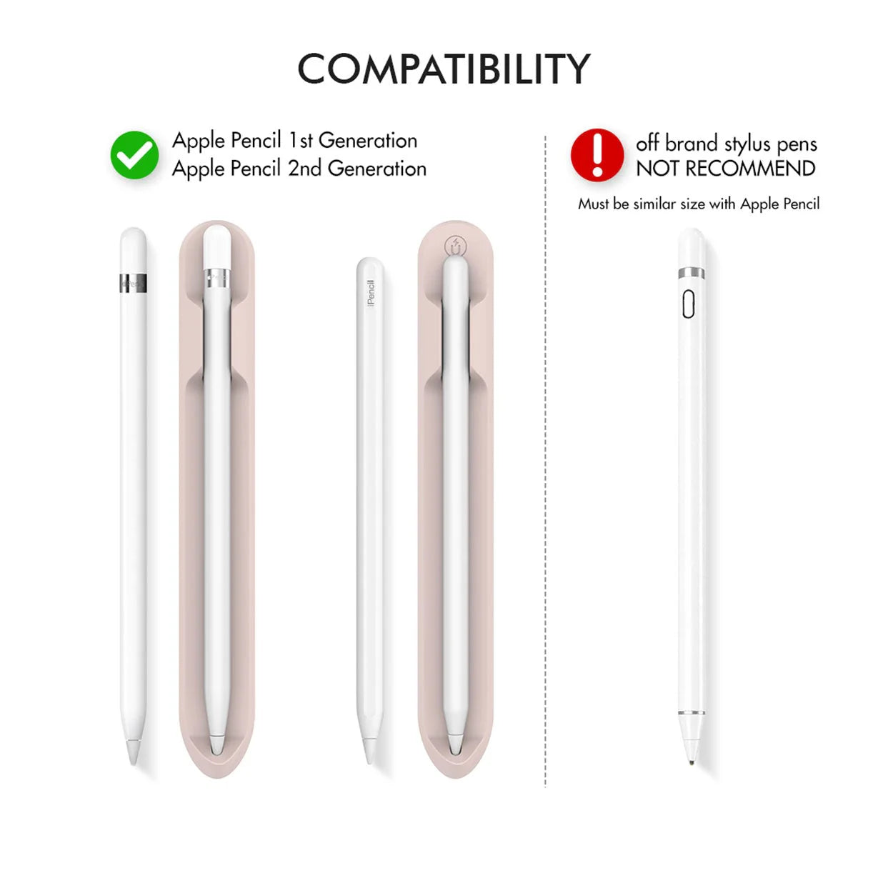 Baykron BA-PT112-PNK Apple pencil holder pink