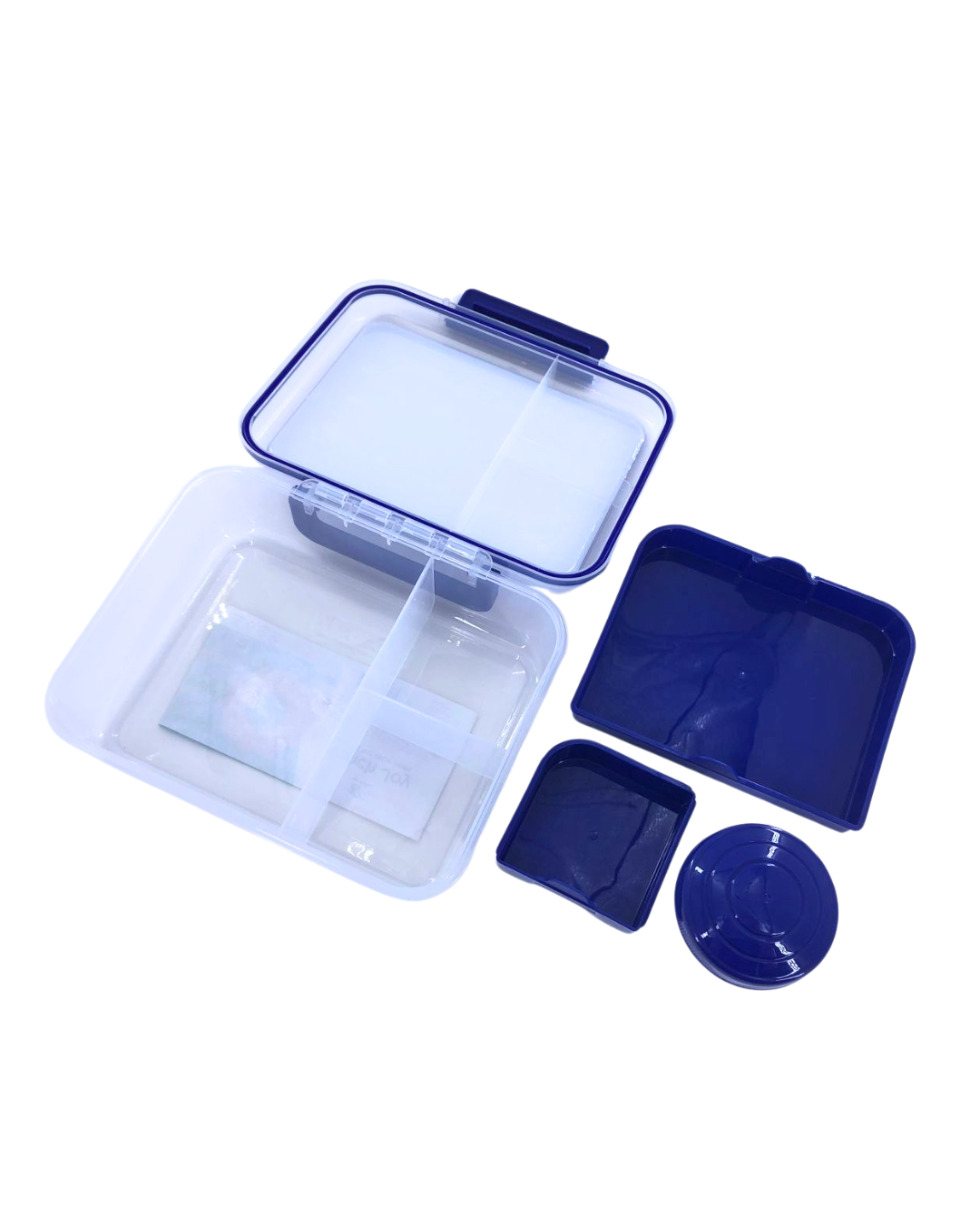 Double layer lunch box with sauce cup
Pink Square