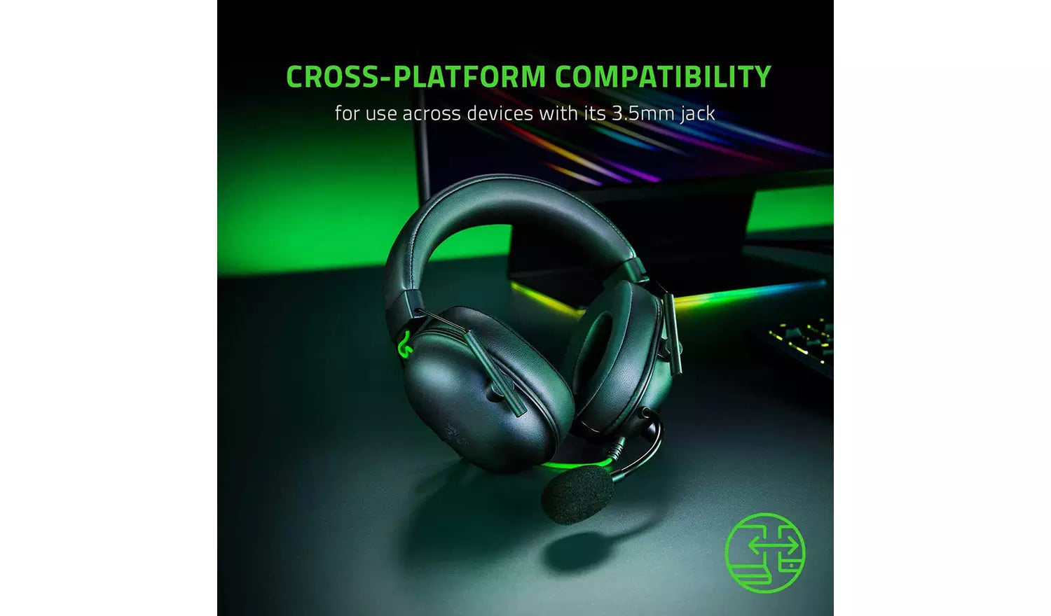 سماعات بلاك شارك V2 X بمنفذ USB