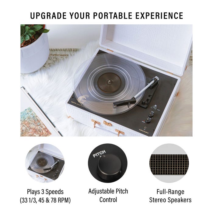 Crosley Anthology Turntable WhiteCroc