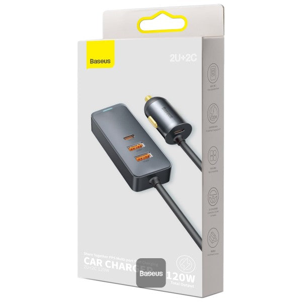 Baseus Share Together PPS multi-port car charger GRY