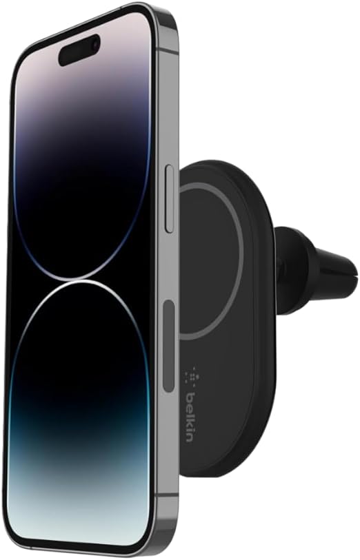 BELKIN CAR CHARGER - 10W - MAGNECTIC - CLA INCLUDED - BLACK