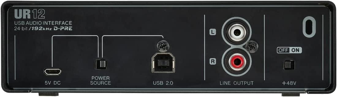 Yamaha Steinberg UR12 Podcast Starter Pack Black