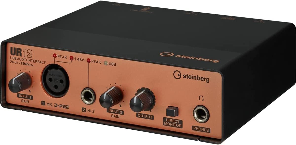 Yamaha Steinberg UR12 Podcast Starter Pack Black