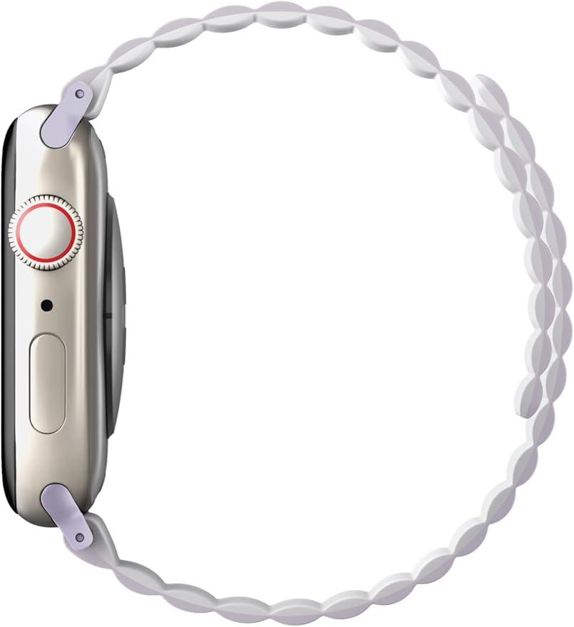 UNIQ REVIX REVERSIBLE MAGNETIC APPLE WATCH STRAP 41/40/38MM - LILAC LILAC/WHITE