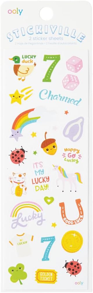 Ooly Stickiville Stickers: Lucky Day Skinny 2 Sheets