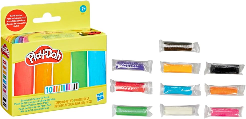 Play-Doh Essential Colors 10 Pack of Refill Sticks