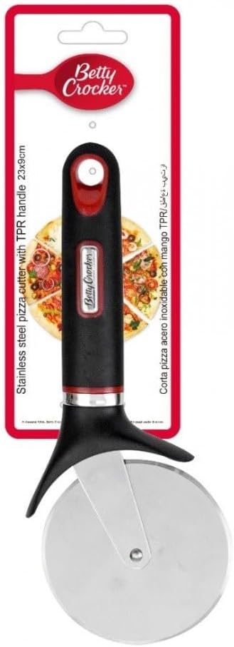 Betty Crocker Pizza Cutter 33Cm Black & Red