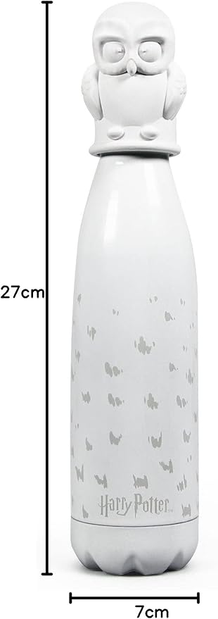Halfmoon Bay Water Bottle Metal 3D 500Ml Harry Potter Hedwig