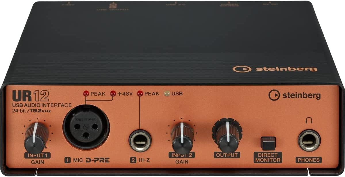 Yamaha Steinberg UR12 Podcast Starter Pack Black