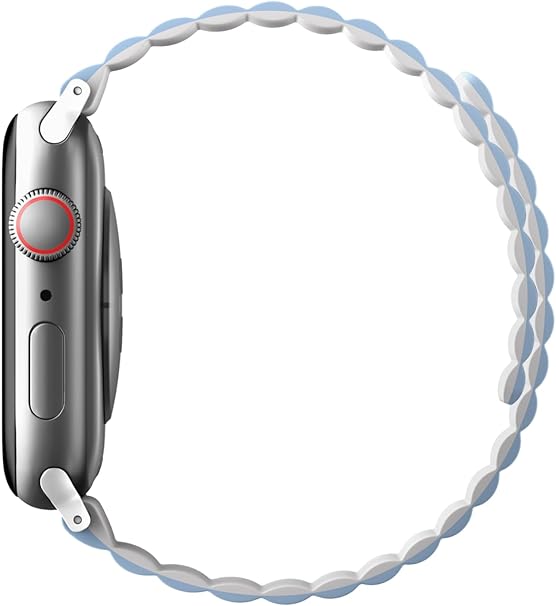 UNIQ REVIX REVERSIBLE MAGNETIC APPLE WATCH STRAP 41/40/38MM - ARCTIC WHITE/BLUE