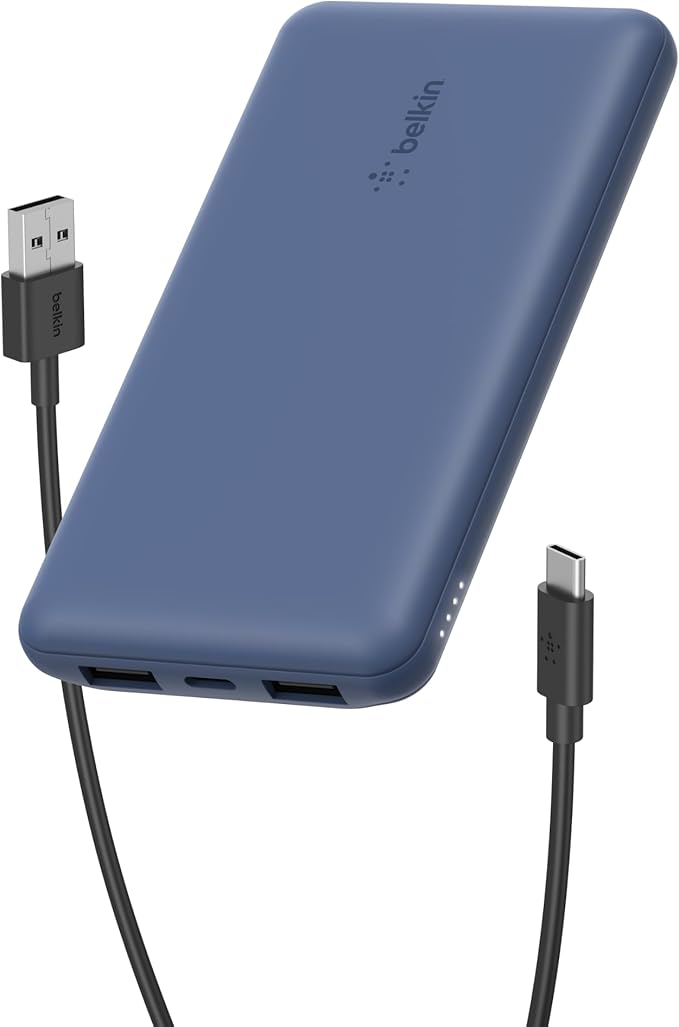 BELKIN P.B 10K BOOST CHARGE 15W USBC DUAL 12WX2 USBA - BLUE