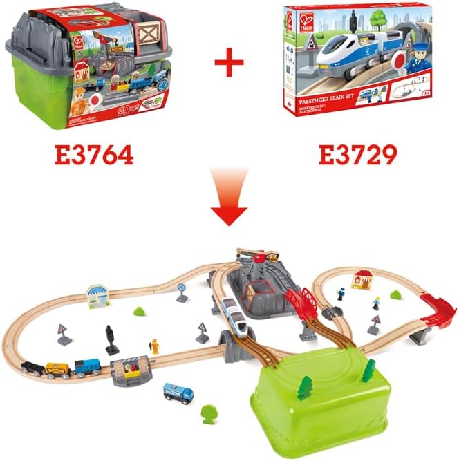 Hape - Railway Bucket-Builder-Set
