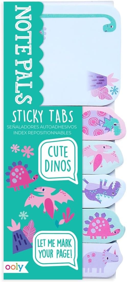 Ooly Note Pals Sticky Tabs: Cute Dinos 1 Pack