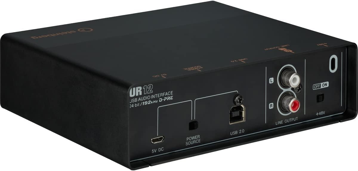 Yamaha Steinberg UR12 Podcast Starter Pack Black