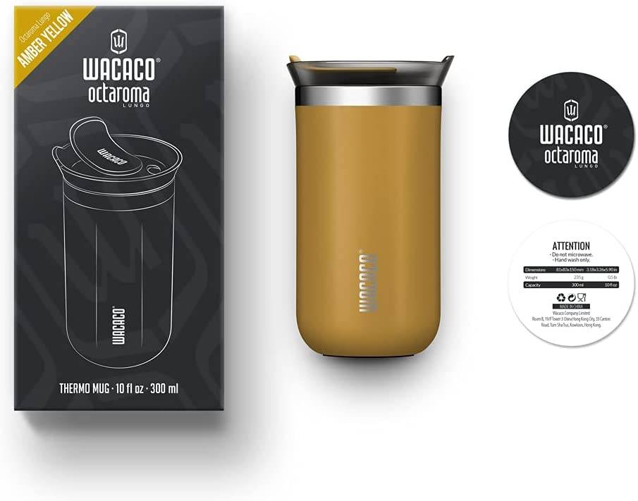 WACACO OCTAROMA VACUUM INSULATED MUG 300ML YELLOW