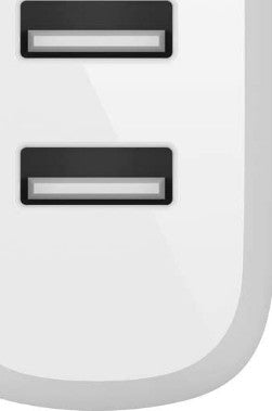 بيلكين - شاحن حائط 24W - USB-A مزدوج مع كابل 1م PVC A-LTG - أبيض