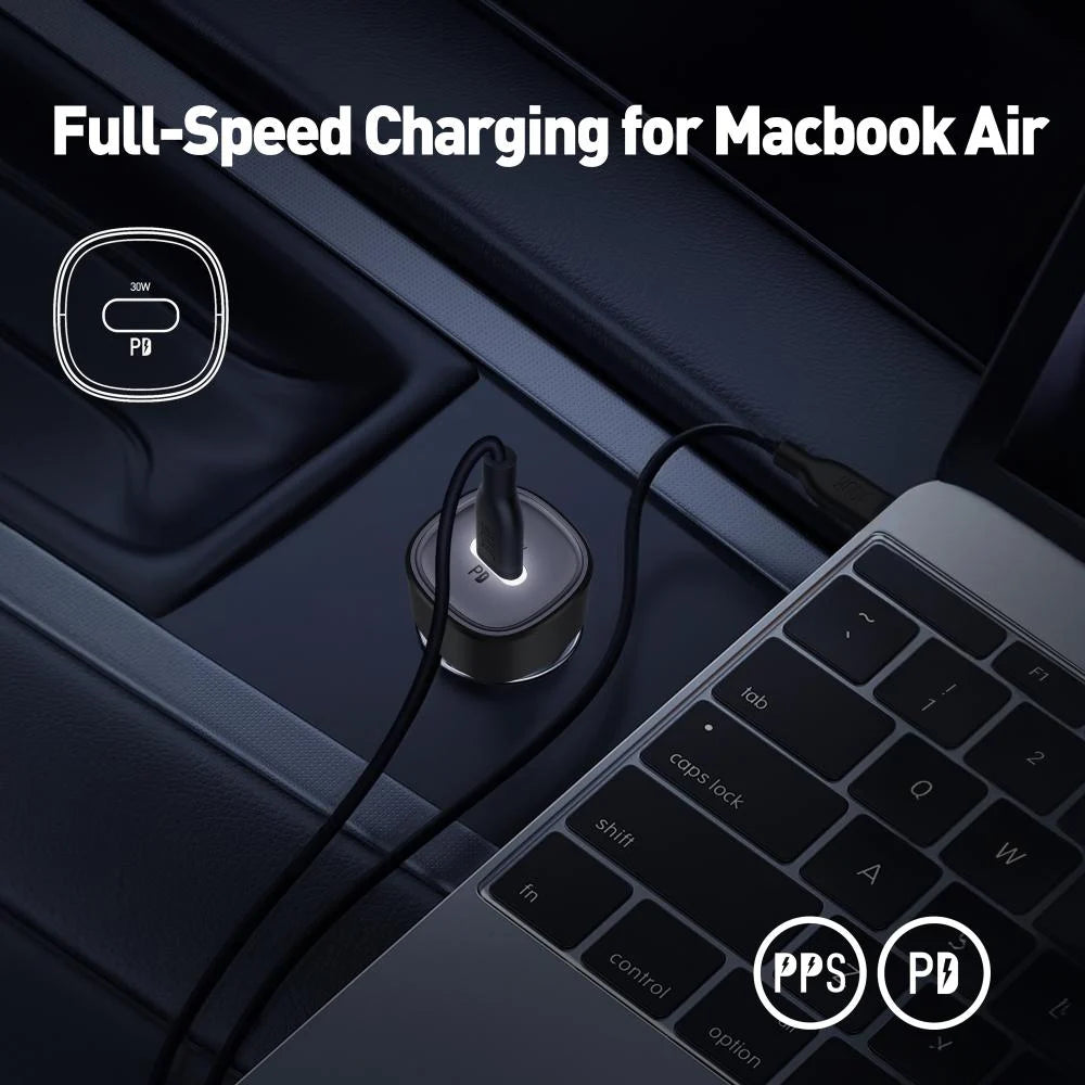 JODA 30W USB-C Car Charger Black