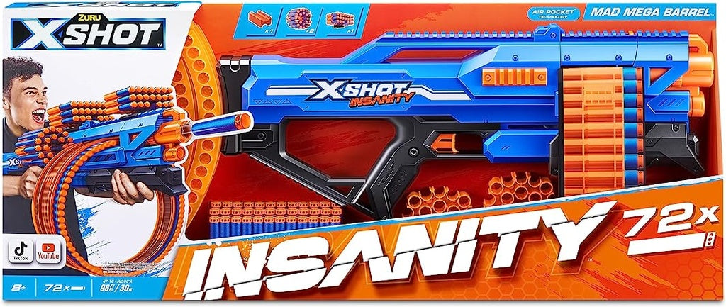 X-Shot Insanity-Mad Mega Barrel,Open Box