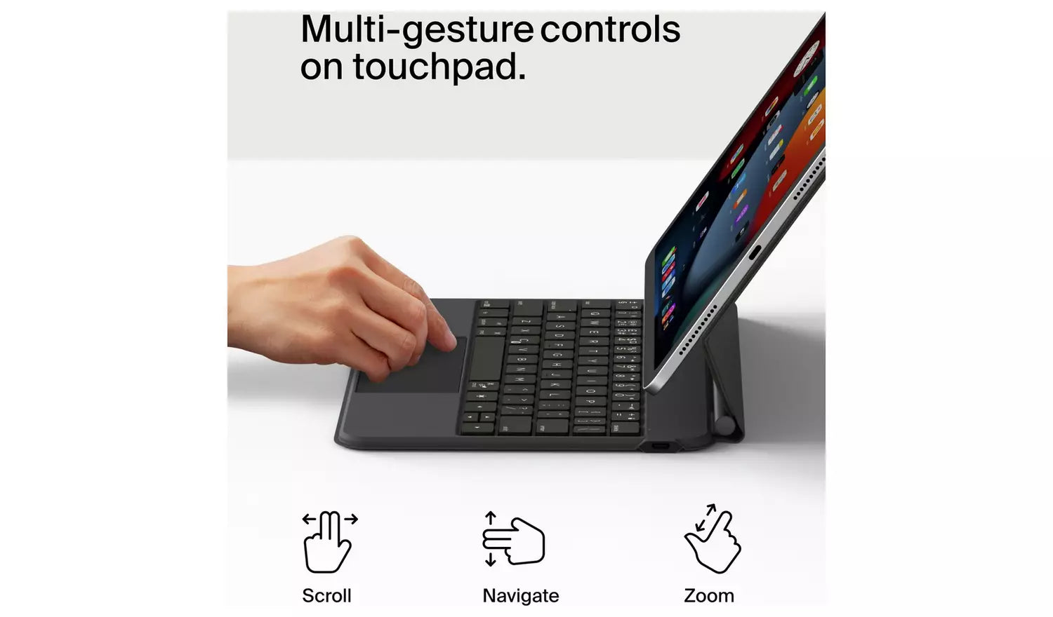 BELKIN K.B MGNT FOLIO IPAD AIR 11,AIR 5/4,PRO 11 BLK - UK