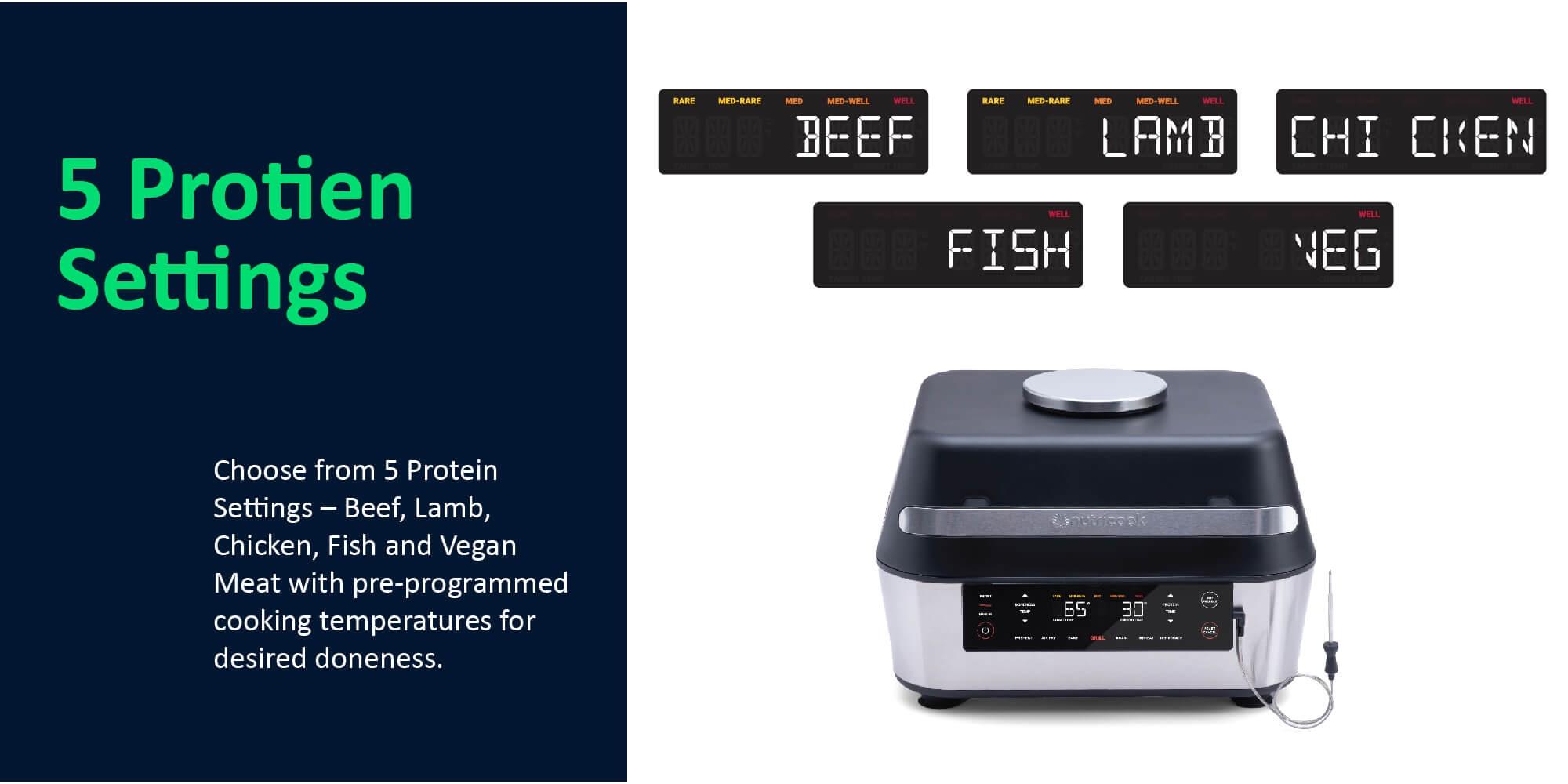 Nutricook Smart Air Fyer and Indoor grill 6-in-1 NC-AFG960