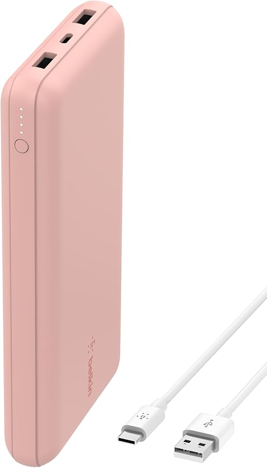 BELKIN POWERBANK 20K - 15W USB-C IN - USB-A OUT - ROSE GOLD