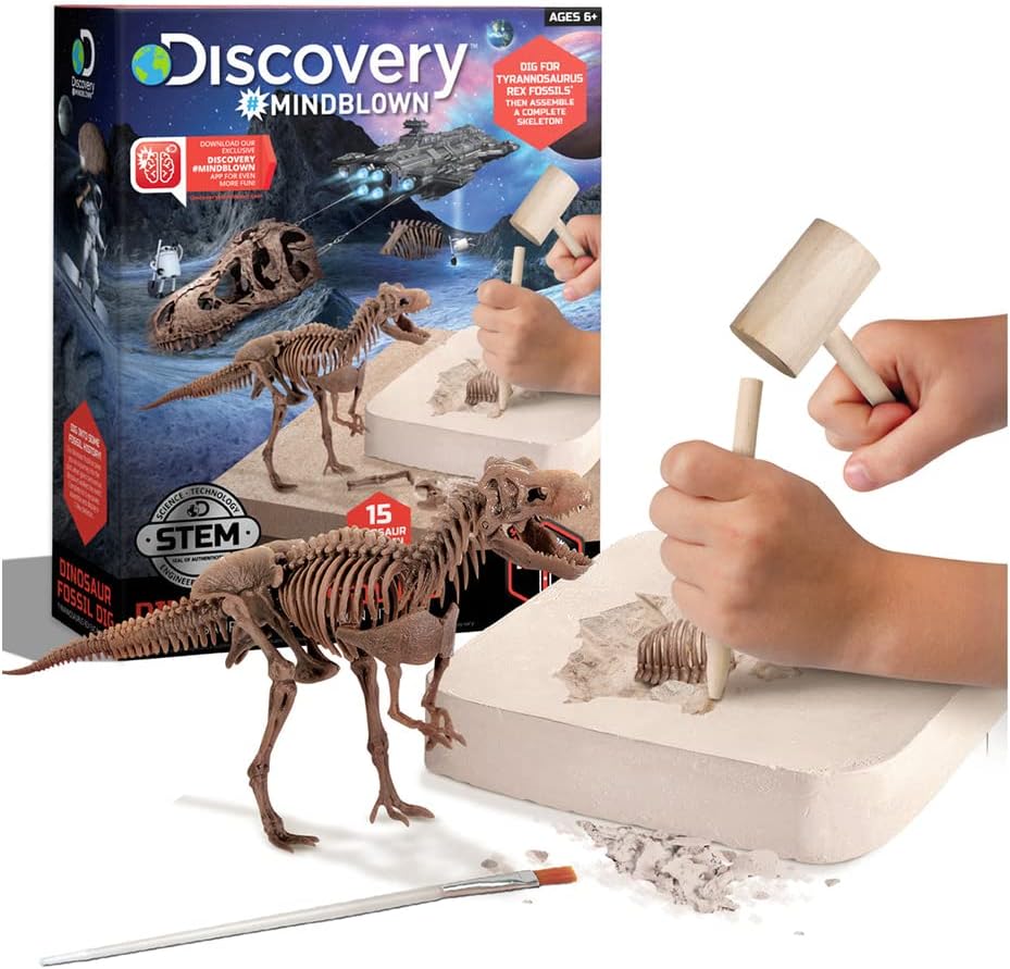Discovery - Toy Dinosaur Excavation Kit Skeleton Puzzle