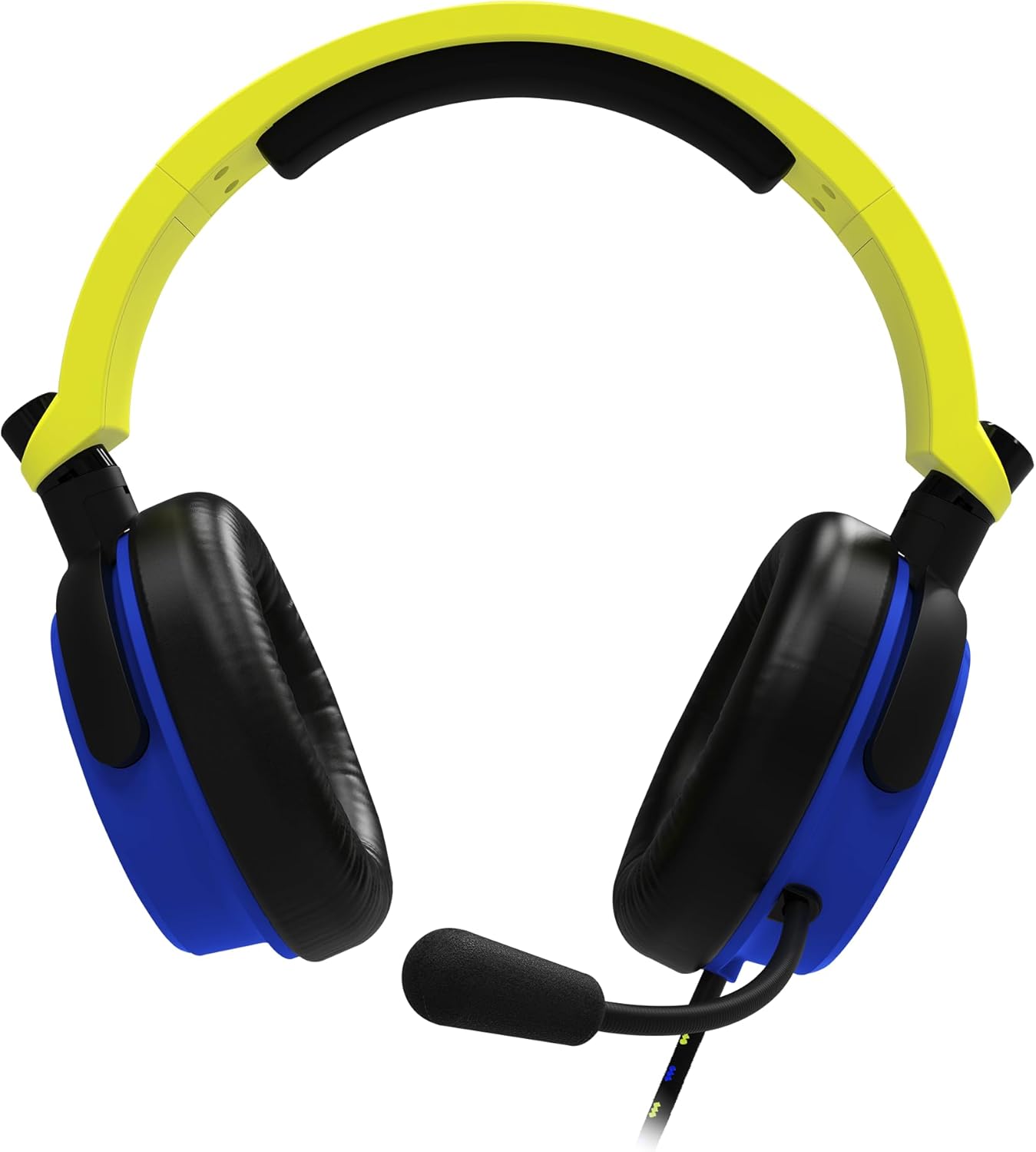 4Gamers C6-100 Gaming Headset for Switch, XBOX, PS4/PS5, PC - Neon Yellow/Blue