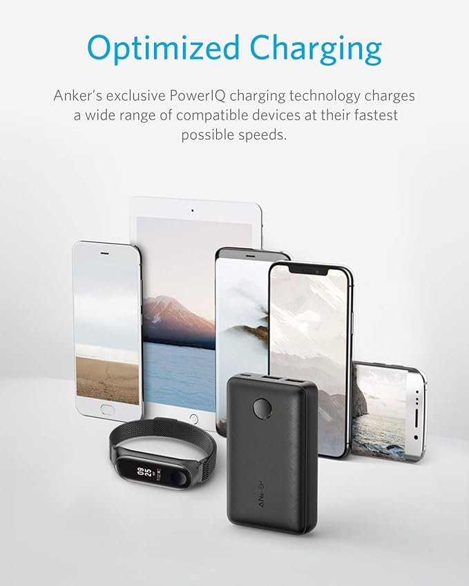 أنكر باور بانك PowerCore Select 10000 mAh - أسود