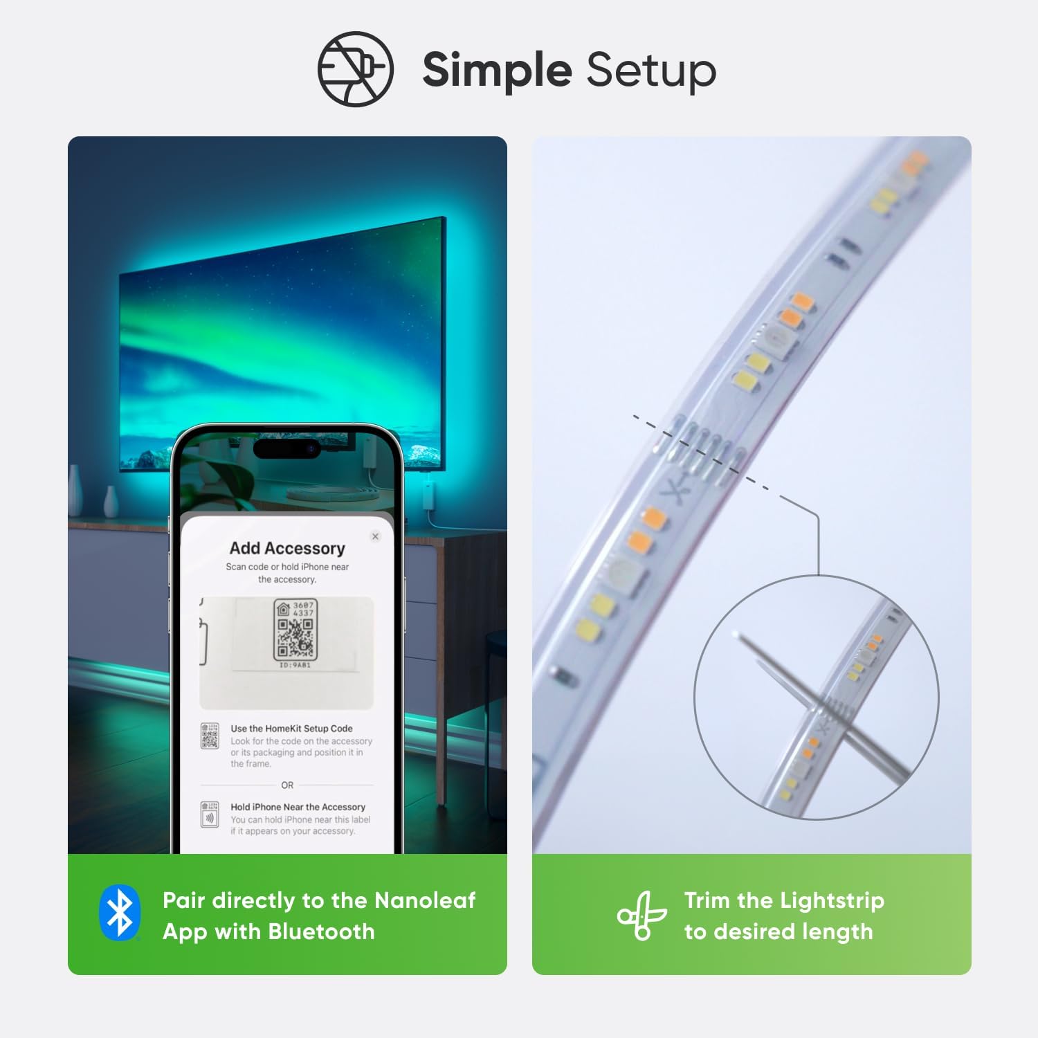 Nanoleaf Essentials شريط إضاءة توسعة - 1600 لومن - 30 وات - 120V/240V - طول 1 متر