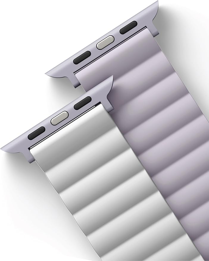 UNIQ REVIX REVERSIBLE MAGNETIC APPLE WATCH STRAP 41/40/38MM - LILAC LILAC/WHITE