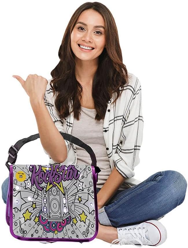 Fashion Time Led Messenger Bag Rock Star