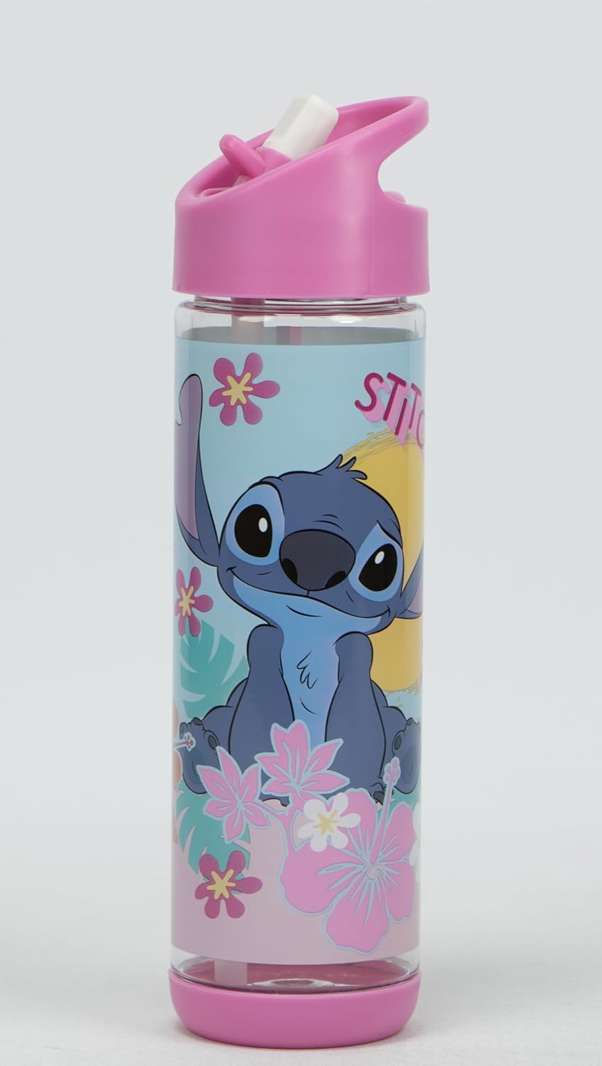 Disney - Stitch Water Bottle 500 Ml, Tritan Plastic Bpa Free