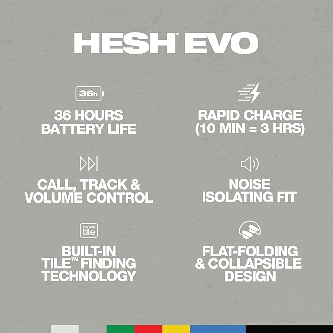 SKULLCANDY HESH EVO WIRELESS OVER-EAR-BONE.ORANGE GLOW