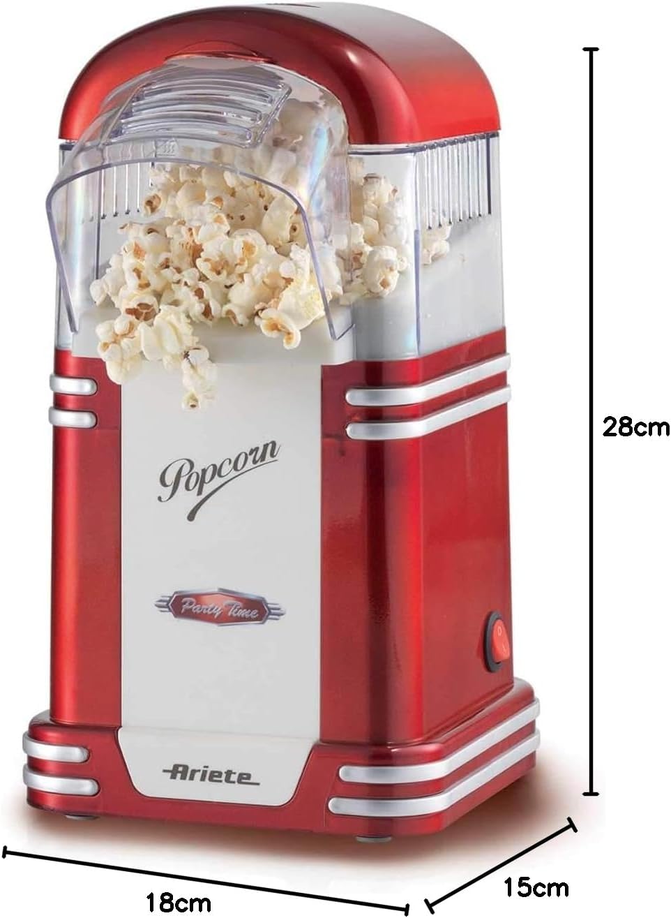 ARIETE 2954 POPCORN MAKER WHITE/RED
