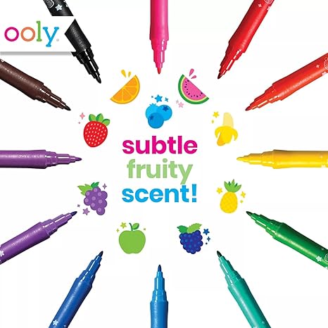 Ooly Yummy Yummy Scented Markers Set Of 12