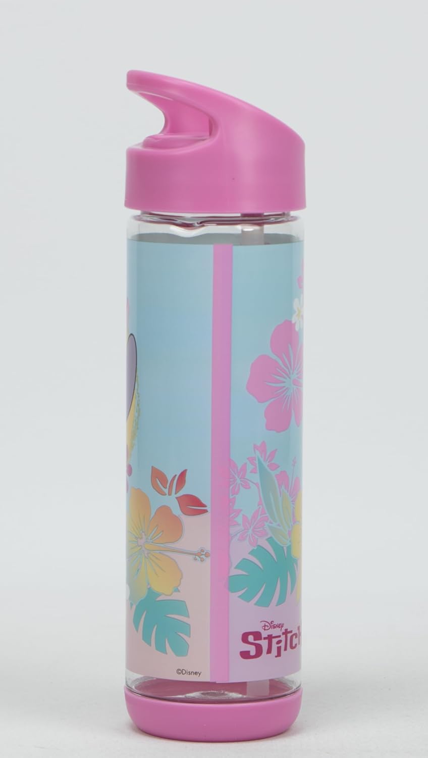 Disney - Stitch Water Bottle 500 Ml, Tritan Plastic Bpa Free