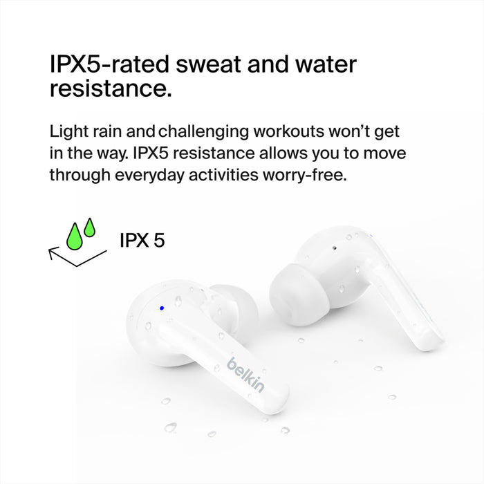 بيلكين - صوت - سماعات لاسلكية حقيقية - SOUNDFORM MOTION - أبيض
