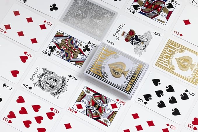Playing Cards: Bicycle - Metalluxe Silver
