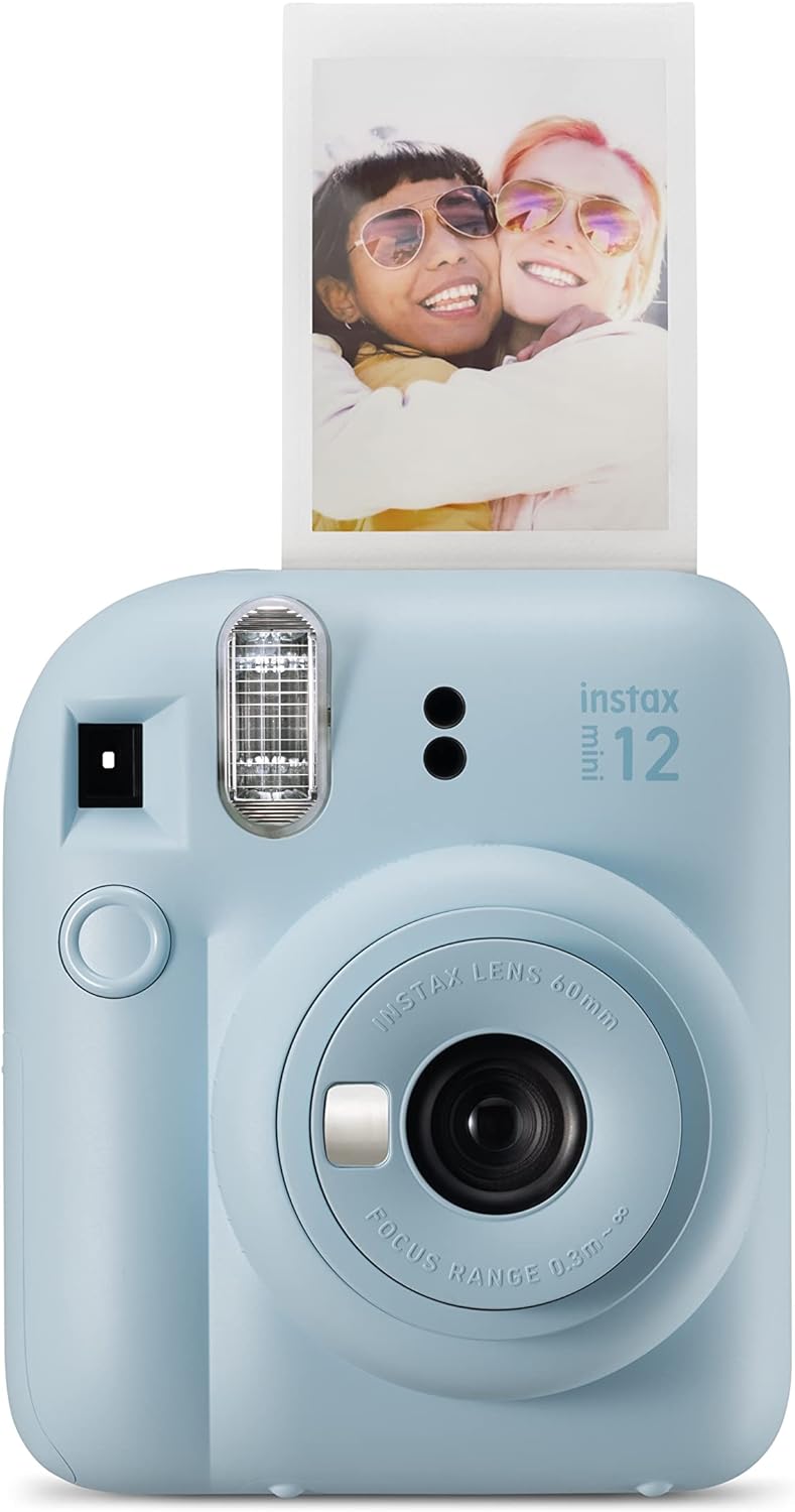 كاميرا Instax Mini 12 (أزرق باستيلي)