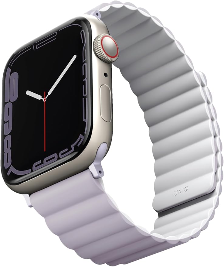 UNIQ REVIX REVERSIBLE MAGNETIC APPLE WATCH STRAP 41/40/38MM - LILAC LILAC/WHITE